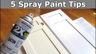 5 Spray Paint Tips  Smooth Even Perfect Finish [upl. by Bowerman]