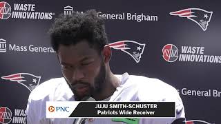 Juju SmithSchuster Fired Up After Patriots Strong Offensive Day [upl. by Jojo901]