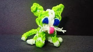 Rainbow Loom CAT Charm loom bands Animals Kitty Kitten [upl. by Noryt555]