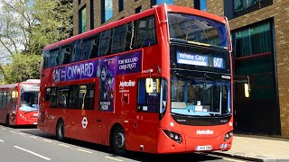 London Bus Route 607  White City to Uxbridge  Subtitles [upl. by Anahs]