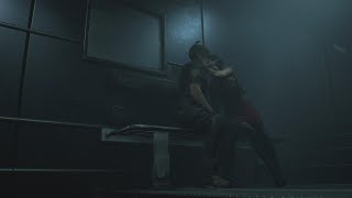 RESIDENT EVIL 2 REMAKE  LEON X ADA KISS SCENE [upl. by Gaves469]