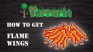 Terraria  quot Flame Wings quot How To Get Step by Step [upl. by Ainoloppa693]