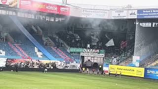 Richtig gut geschlafen und der Kopf tut trotzdem weh Gesang der Chemie Leipzig Fans in Rostock [upl. by Liu]