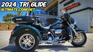 HarleyDavidson 2024 Tri Glide Ultra Review  Ride Along amp Personal Opinion [upl. by Nogam]