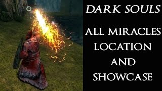 DARK SOULS Full Miracles Guide All Miracles Showcase amp Location [upl. by Biancha]