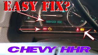 HHR Service Traction Service ESC HOW TO FIX [upl. by Berhley665]