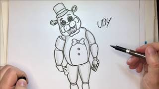 Disegnare Freddy fnaf tutorial [upl. by Bancroft952]