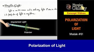 Class 12 Physics  Polarization of Light  1 Polarization of Light  For JEE amp NEET [upl. by Htebazil]