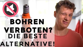 Alternative zum Bohren Gegenstände LEISE an die Wand bringen  Kleben statt Bohren [upl. by Mairem798]