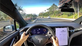 2020 Tesla Model X Performance POV Test Drive ASMR [upl. by Llerraj]