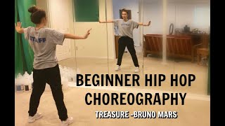 BEGINNER HIPHOP CHOREOGRAPHY Treasure Bruno Mars [upl. by Yelsel]