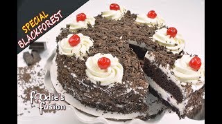 ব্ল্যাক ফরেস্ট কেক চুলায় তৈরী চকলেট কেক Easy Black Forest Cake without Oven Birthday Cake Bangla [upl. by Carpet]