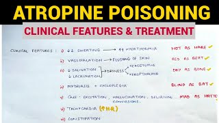 Autonomic Pharmacology  11  Atropine Poisoning  EOMS [upl. by Darraj]