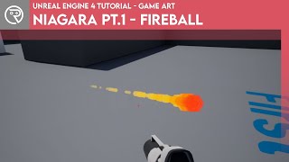 Unreal Engine 4 Tutorial  Niagara Pt1  Fireball [upl. by Alimat]