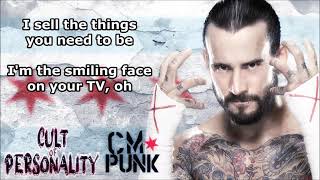 CM Punk Theme  Cult Of Personality lyrics [upl. by Llenyt]