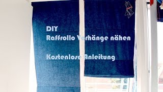 DIY Dachfenster Vorhang  Rollo  Raffrollo nähen – Kostenloses Schnittmuster [upl. by Giliane]