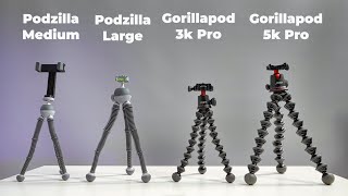 Which is the best JOBY GorillaPod vs PodZilla Review [upl. by Yeltihw]