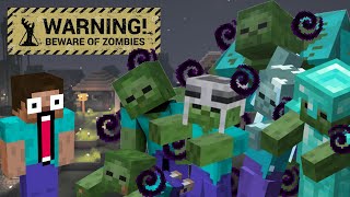 How To Turn Minecraft Into A Zombie Apocalypse NO MODS Bedrock [upl. by Eiuqnimod]