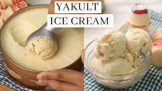 Yakult Ice Cream  2 Ingredients Ice Cream Recipe [upl. by Adnwahsar604]