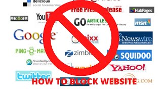 How to Block a Website in all web Browser without any Software [upl. by Filia]