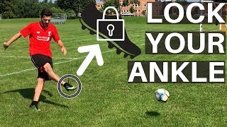 How To Practice Locking Your Ankle In Soccer [upl. by Ruggiero]