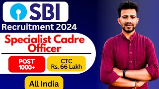 🔥 SBI Recruitment 2024  SBI Specialist Cadre Officer Online Form 2024 [upl. by Notsnhoj]