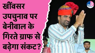 Kheenvsar उपचुनाव पर Hanuman Beniwal के गिरते ग्राफ से बढ़ेगा संकट [upl. by Cichocki]