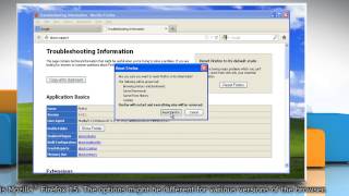 How to Reset Mozilla Firefox in Windows XP to fix issues with it [upl. by Yeslek]