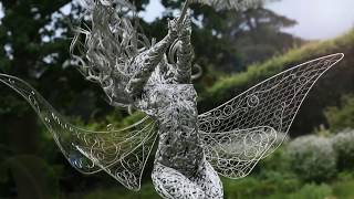 Wire Fairy Sculpture at Trentham Gardens [upl. by Mundy652]