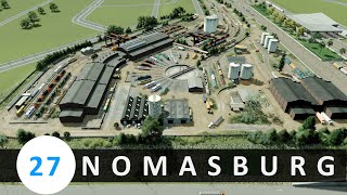 The rail yard turntable  Cities Skylines Nomasburg 27 [upl. by Voss]