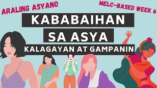 Kalagayan at Gampanin ng mga Kababaihan sa ASYA Araling Asyano MELC BASED WEEK 6 [upl. by Nonnek]