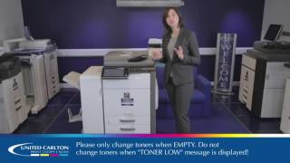 How to change toners in current Sharp 25ppm  50ppm MFPs [upl. by Rabi653]