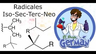 RADICALES ESPECIALES ISO SEC TERC Y NEO EN NOMENCLATURA ORGÁNICA  Química Profe Germán [upl. by Agrippina]