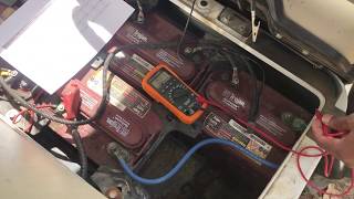 Testing Golf Cart Batteries with a multimeter [upl. by Angid]