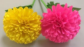 Making Easy Paper Flower for Decoration  DIY Paper Craft Tutorial [upl. by Pederson763]