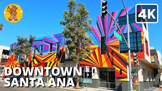 4K Downtown Santa Ana Walking Tour Orange County CA USA  4k 🔊 Binaural Sound [upl. by Hatnamas932]