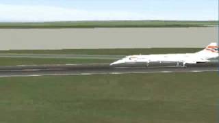 FlightGear Concorde Landing [upl. by Kisor]