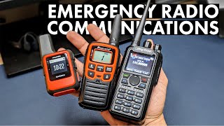 EMERGENCY RADIO COMMUNICATIONS  Ham Radio Walkie Talkie Satellite [upl. by Pegg]