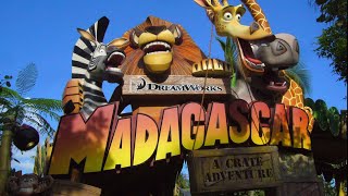 Madagascar A Crate Adventure  Full Ride  A Universal Studios Ride [upl. by Sapienza]