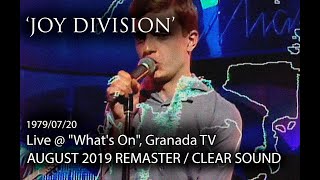 Joy Division  Shes Lost Control live  Granada TV Remastered 2019 [upl. by Akaenahs]