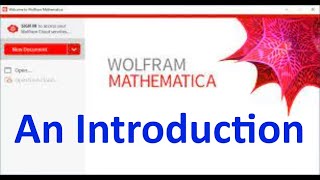 Introduction to Mathematica [upl. by Nlyak783]