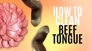 How To Clean Beef Tongue By Butcher Girl Alison [upl. by Anerdna]