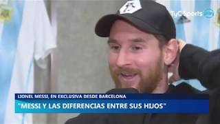 Messi habla de sus hijos quotThiago es lo más bueno y Mateo es un hijo de pquot [upl. by Jaffe]