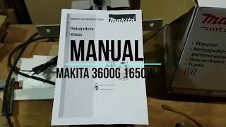 Makita M3600G Manual [upl. by Nauqes868]