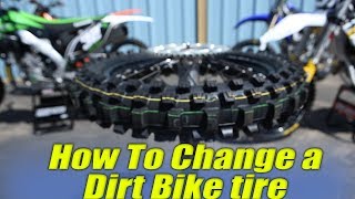 How to change a dirt bike tire  Dirt Bike Magazine [upl. by Daphie360]