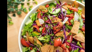 Fattoush Salad  Ramadan Recipes  Roubas Food Journey [upl. by Areivax325]