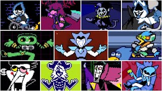 DELTARUNE CHAPTER 1 amp 2 ALL BOSSES [upl. by Yelmene]