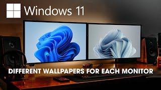 How to set different wallpapers for each monitor on Windows 11 [upl. by Jer]