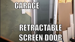 DIY  Retractable Screen Door For Garage From Costco Made By Genius [upl. by Snell]