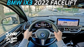 BMW iX3 2022 FACELIFT 286 HP POV TEST DRIVE [upl. by Sabelle]